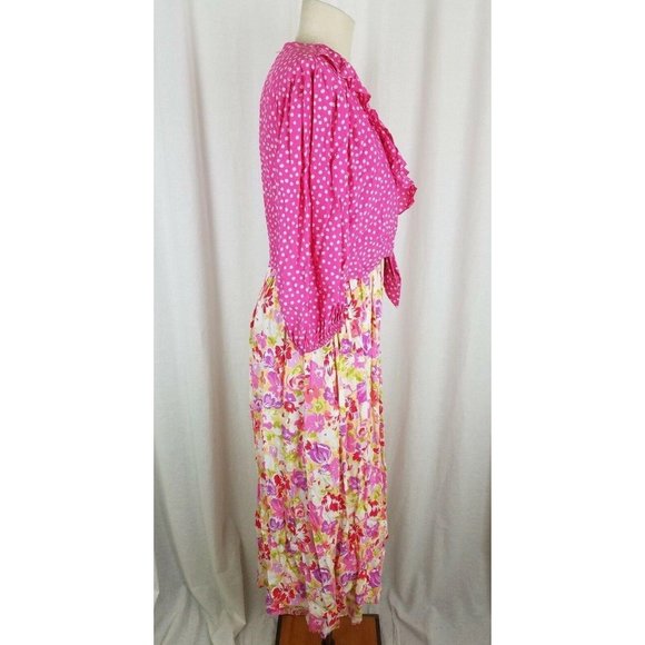 Vintage 70s Jane Schaffhausen Belle France Provençal Print Souleiado Dress 8 - Picture 4 of 10